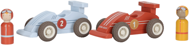 Ігровий набір Little Dutch Гоночні автомобілі 2 штуки FSC LD2526 (8713291225268) - зображення 8