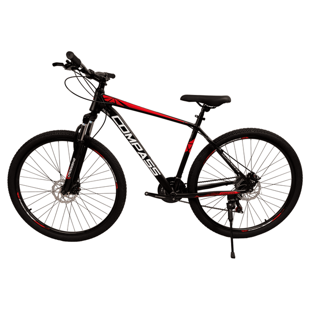 Велосипед гірський Crossbike Compass 29" 20" Чорний/Червоний (29СTA-006256) - зображення 2