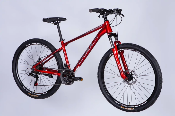 Велосипед горный AL 27.5" Formula Motion DD FR 2026, рама 16" красный с серым (OPS-FR-27.5-295) - изображение 2