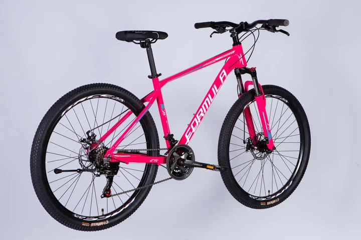 Велосипед гірський AL 27.5" Formula Motion DD FR 2026, рама 18" рожевий з білим (OPS-FR-27.5-304) - зображення 3