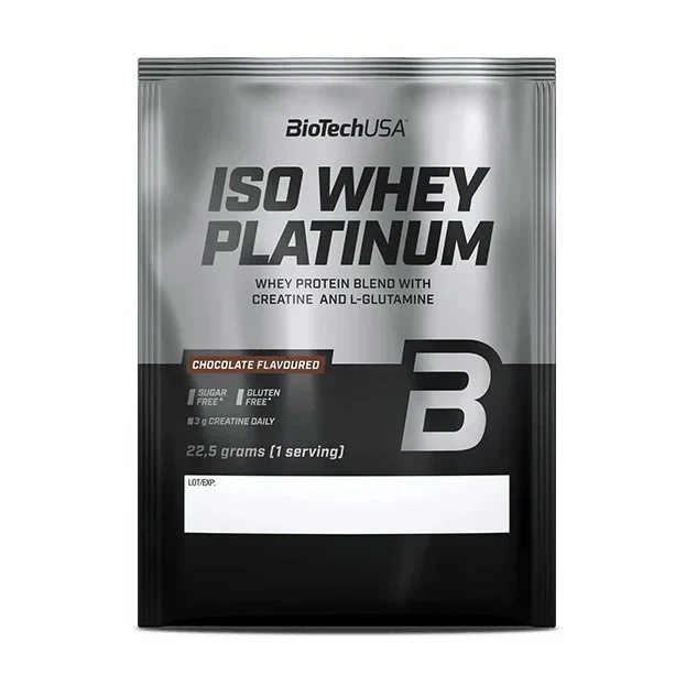 Протеин BioTech Iso Whey Platinum изолят сывороточного белка шоколадный 22,5 g - Фото 1 Протеин BioTech Iso Whey Platinum изолят сывороточного белка шоколадный 22,5 g - изображение 1