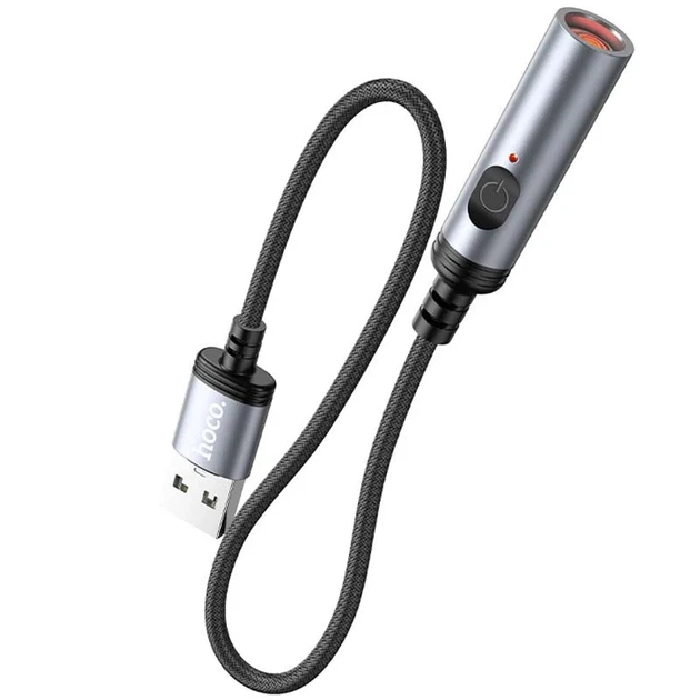 Портативный прикуриватель Hoco UA30 USB 30 см черный - Фото 2 Портативный прикуриватель Hoco UA30 USB 30 см черный - изображение 2