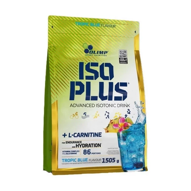 Изотонический напиток Olimp Iso Plus с L-Carnitine тропический синий 1,5 кг - Фото 1 Изотонический напиток Olimp Iso Plus с L-Carnitine тропический синий 1,5 кг - изображение 1