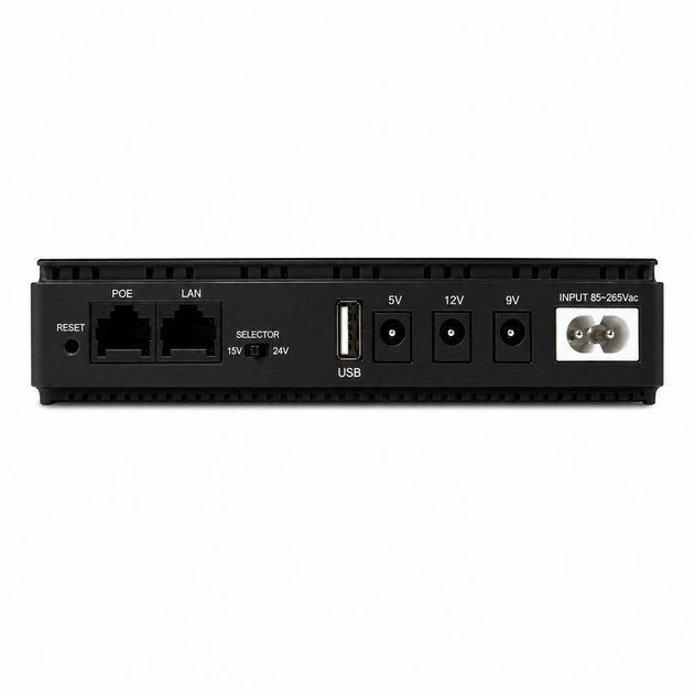 Джерело безперебійного живлення для роутера Mini UPS DC1036P 12000 mAh 36 Вт, 5V/9V/12V, ДБЖ для Wi-Fi роутера, GPON, ONU, IP-камер - зображення 2
