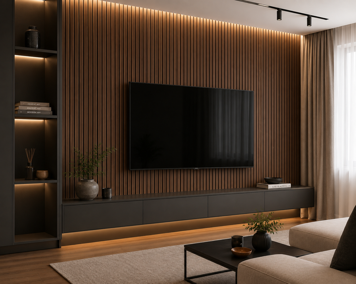 Акустическая стеновая панель рейки МДФ Neman Дуб Антик 117×2780×12 мм MDF360225 - Фото 2 Акустическая стеновая панель рейки МДФ Neman Дуб Антик 117×2780×12 мм MDF360225 - изображение 2