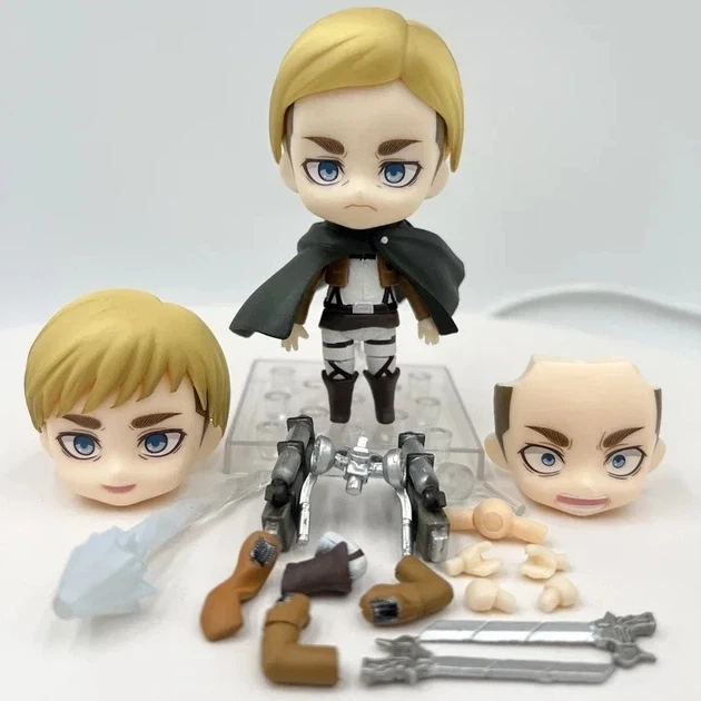 Коллекционная фигурка Nendoroid 755 Эрвин Смит Атака Титанов подвижная аниме модель 10 см с аксессуарами для фанатов японской культуры серии Attack on Titan - изображение 8