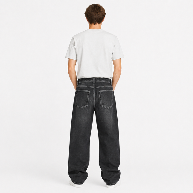 Джинси Difransel чоловічі широкі baggy,30 Графіт - зображення 6