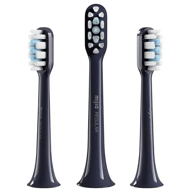 Насадки змінні Xiaomi Mijia Sonic T301 / T302 Dark Blue REGULAR MBS303 / BHR6695CN 3 штуки - Фото 1 Насадки змінні Xiaomi Mijia Sonic T301 / T302 Dark Blue REGULAR MBS303 / BHR6695CN 3 штуки - изображение 1