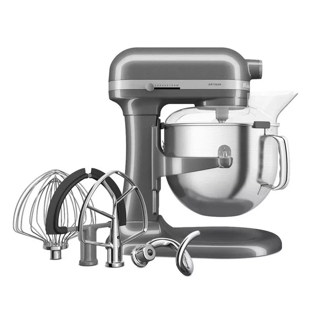 Кухонная машина KitchenAid Artisan 6,6 л 5KSM70SHXECU с подъемной чашей серебристый - изображение 3