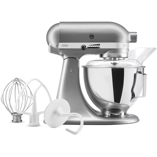 Кухонная машина KitchenAid Artisan 4,3 л 5KSM95PSEMC с откидным блоком цвет хром - изображение 2