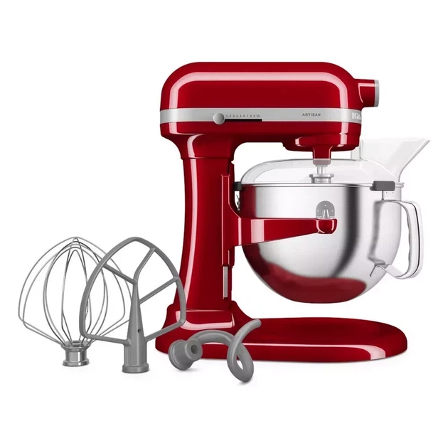 Кухонная машина KitchenAid Artisan 5,6 л 5KSM60SPXEER с подъемной чашей красный - изображение 3