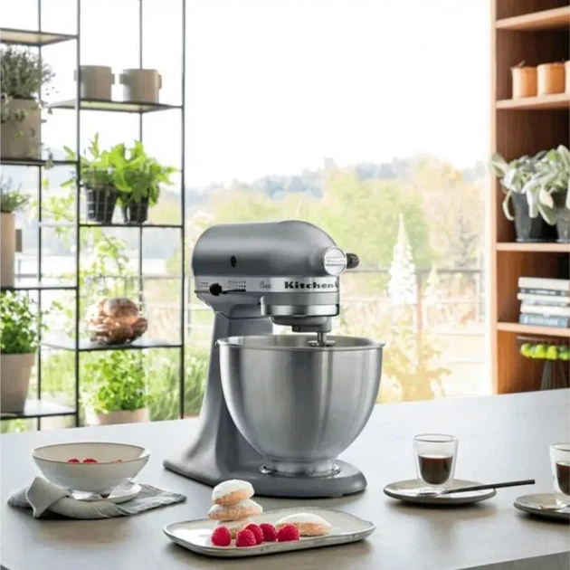 Кухонная машина KitchenAid Artisan 4,3 л 5KSM95PSECU с откидным блоком серебристый - изображение 5