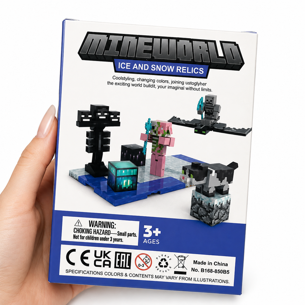 Магнітний конструктор у стилі Minecraft з фігурками та мобамиGuard Ice and Snow Relics - Фото 2 Магнітний конструктор у стилі Minecraft з фігурками та мобамиGuard Ice and Snow Relics - зображення 2