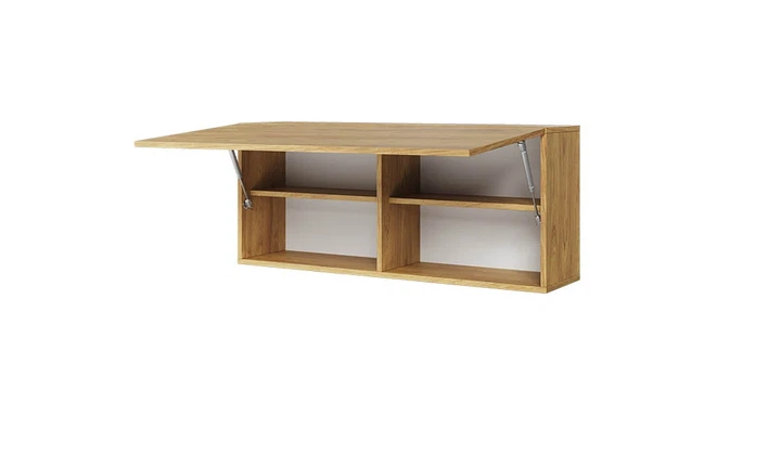 Шкаф подвесной Teen Flex 1-дверный газ-лифт ламинированный ДСП 102x27x45 см Гикори натуральный - изображение 2