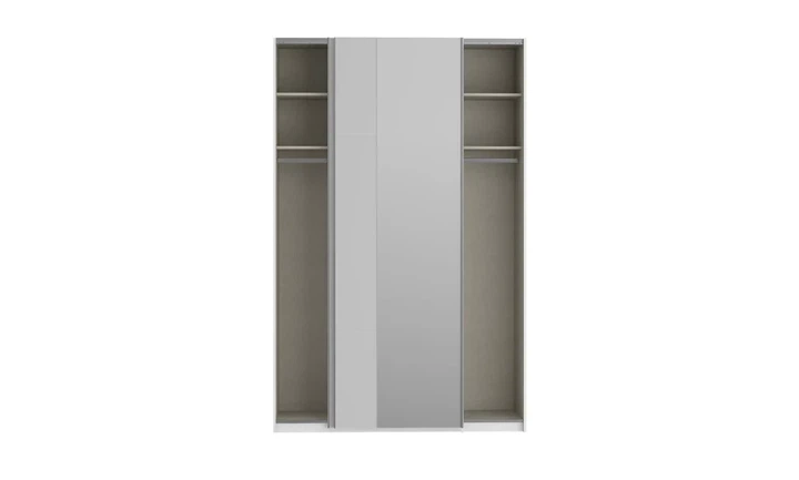 Шкаф-купе 1,5 м 2д Fittio FTIS72462 с зеркалом белый глянец - изображение 7