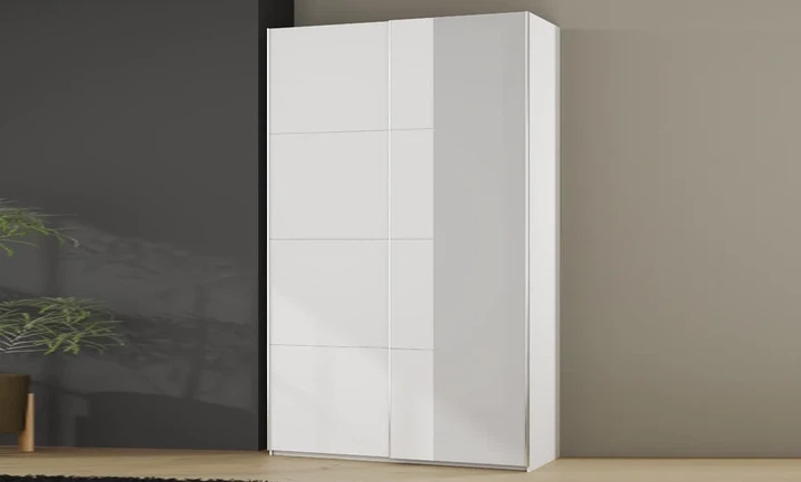 Шкаф-купе 1,5 м 2д Fittio FTIS72462 с зеркалом белый глянец - изображение 11