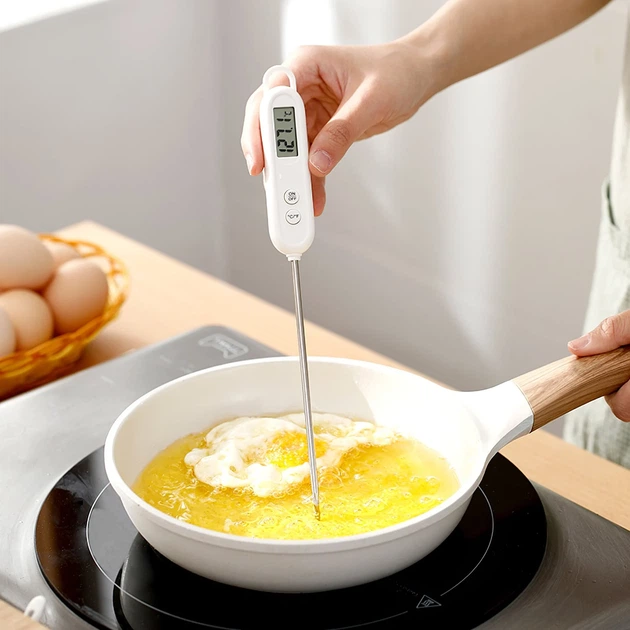Цифровой кухонный термометр-щуп UChef B1226 для мяса и продуктов Нержавеющая сталь Белый - изображение 12
