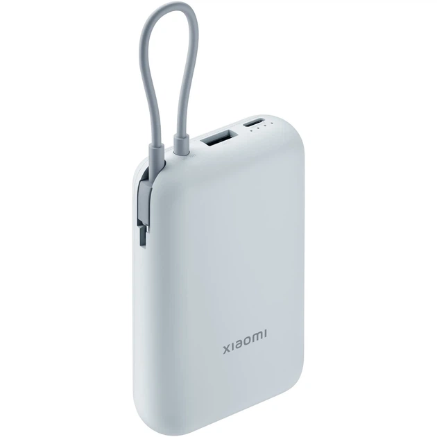 Павербанк УМБ Xiaomi 10000mAh 22.5W Integrated Cable Blue (BHR9073GL) - Фото 1 Павербанк УМБ Xiaomi 10000mAh 22.5W Integrated Cable Blue (BHR9073GL) - зображення 1