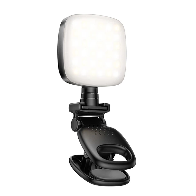Накамерна лампа HOCO K28 Beauty mini fill light Blck - Фото 1 Накамерна лампа HOCO K28 Beauty mini fill light Blck - изображение 1