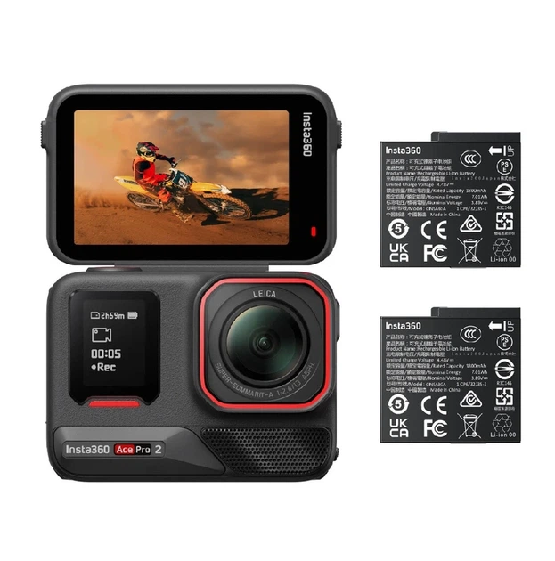 Екшн-камера Insta360 Ace Pro 2 Dual Battery Bundle (Black) - зображення 3