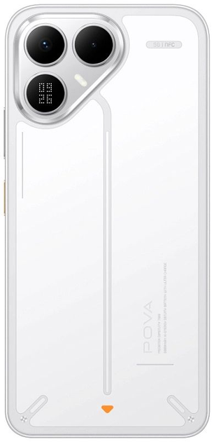 Смартфон Tecno Pova 8 5G (LK6) 8/256GB Arc White (4894947132308) - Фото 7 Смартфон Tecno Pova 8 5G (LK6) 8/256GB Arc White (4894947132308) - изображение 7