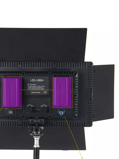Два аккумулятора 6600 mAh универсальный для видеосвета, камеры F960/F970 - изображение 2