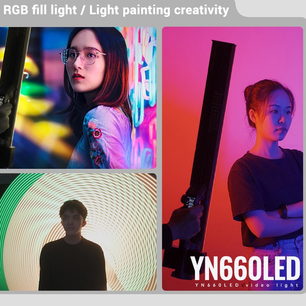 Комплект освітлення для фото та відео Yongnuo YN-660 LED, акумулятори 4400 мАг, зарядний пристрій та блок живлення - Фото 5 Комплект освітлення для фото та відео Yongnuo YN-660 LED, акумулятори 4400 мАг, зарядний пристрій та блок живлення - зображення 5