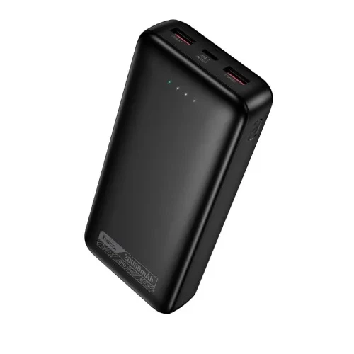 Павербанк Power Bank HOCO DB130 Tridentis 20000 mAh PD30W Black портативный аккумулятор с быстрой зарядкой USB-C - Фото 1 Павербанк Power Bank HOCO DB130 Tridentis 20000 mAh PD30W Black портативный аккумулятор с быстрой зарядкой USB-C - изображение 1