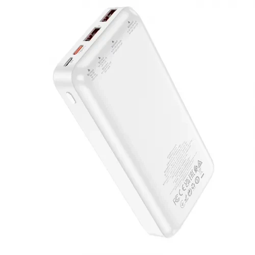 Павербанк Power Bank HOCO J101A Astute 20000 mAh 22.5W PD20W White портативный аккумулятор с быстрой зарядкой и LED-дисплеем - Фото 5 Павербанк Power Bank HOCO J101A Astute 20000 mAh 22.5W PD20W White портативный аккумулятор с быстрой зарядкой и LED-дисплеем - изображение 5
