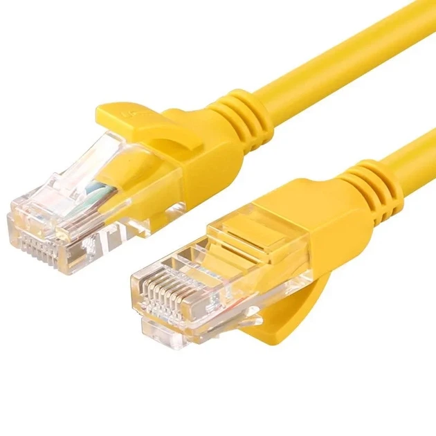 Кабель сетевой LAN патч-корд UGREEN RJ45 Cat.5e U/UTP 5 метров, желтый - изображение 4