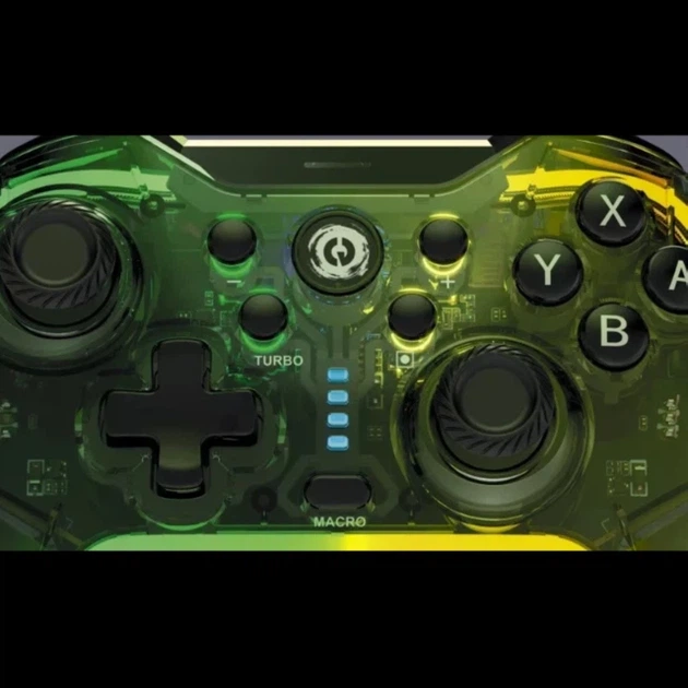 Геймпад Canyon GPW-02 Brighter Бездротовий Bluetooth, 22 кнопки, для ПК/PS3/Android/Nintendo Switch Зелений/Жовтий (GPW02) - зображення 7