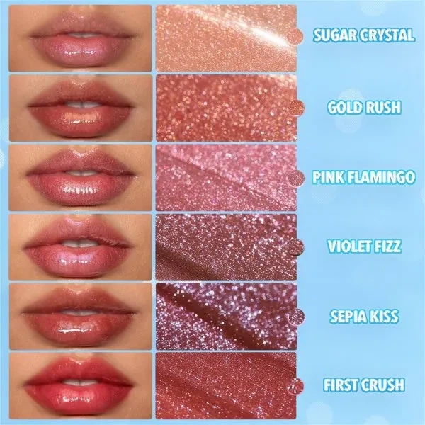 Блиск плампер для губ з шиммером Sheglam Pout-Perfect Shimmer Lip Plumper Violet Fizz - Фото 2 Блиск плампер для губ з шиммером Sheglam Pout-Perfect Shimmer Lip Plumper Violet Fizz - изображение 2