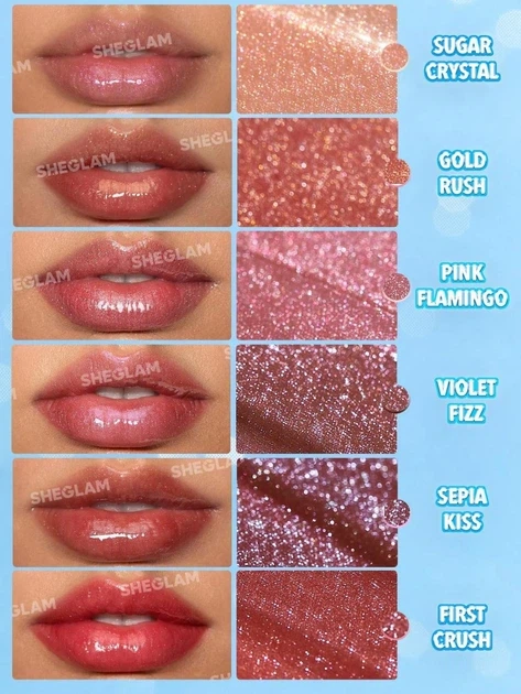 Блиск плампер для губ з шиммером Sheglam Pout-Perfect Shimmer Lip Plumper First Crush - Фото 2 Блиск плампер для губ з шиммером Sheglam Pout-Perfect Shimmer Lip Plumper First Crush - изображение 2