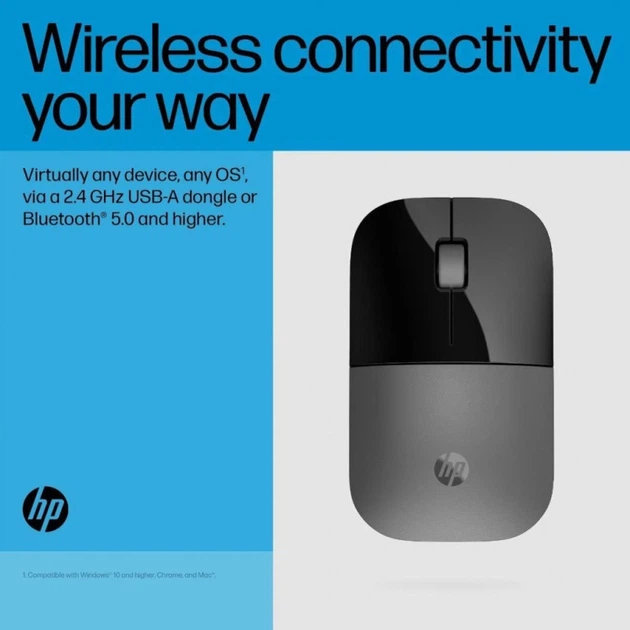 Мышка HP Z3700 Dual Wireless/Bluetooth Silver (758A9AA) - зображення 8
