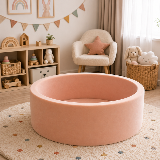 Сухой бассейн детский Diego, розовый, 90×30 см - изображение 5