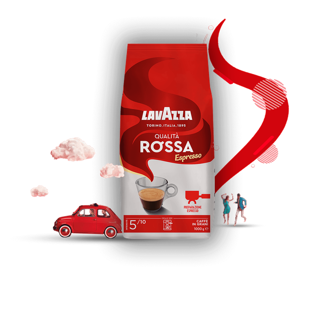 Кава в зернах Lavazza Qualità Rossa 1 кг - Фото 1 Кава в зернах Lavazza Qualità Rossa 1 кг - изображение 1