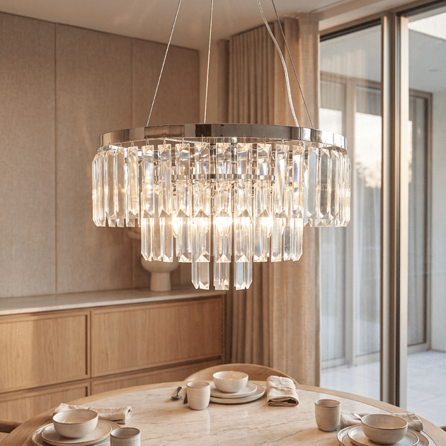 Люстра подвесная PIONA PL400 E14 хром LIGHT SET - изображение 3