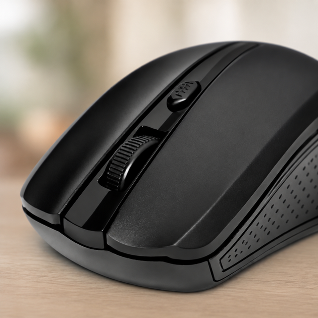 Мышка MOUSE 211 WIRELESS / Беспроводная мышь с USB адаптером 2.4G, Черный / Мышка из блютуз - изображение 3