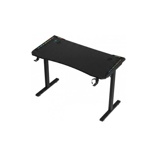Геймерський комп'ютерний стіл GT Racer T-1452 (140x60x73) Black - зображення 9