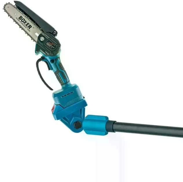 Аккумуляторный набор садовых инструментов BOXER BX-3320 2 в 1 48V 4 Ач с секатором, мини цепной пилой и телескопической штангой для обрезки деревьев и веток - Фото 7 Аккумуляторный набор садовых инструментов BOXER BX-3320 2 в 1 48V 4 Ач с секатором, мини цепной пилой и телескопической штангой для обрезки деревьев и веток - изображение 7