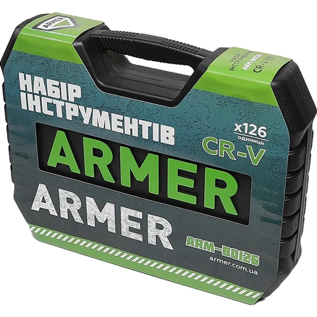 Набір інструментів ARMER 126 од. CR-V ( ARM-B0126 ) - Фото 3 Набір інструментів ARMER 126 од. CR-V ( ARM-B0126 ) - изображение 3
