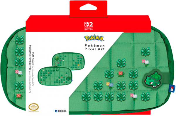 Чохол Hori Puff Pouch Pokemon для Nintendo Switch 2 Pixel Green (4961818044357) - Фото 3 Чохол Hori Puff Pouch Pokemon для Nintendo Switch 2 Pixel Green (4961818044357) - зображення 3