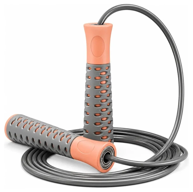 Скакалка PowerPlay 4206 Jump Rope PRO+ Сіро/Рожева (2,75m.) (PP_PP_4206_Grey/Pink) - Фото 1 Скакалка PowerPlay 4206 Jump Rope PRO+ Сіро/Рожева (2,75m.) (PP_PP_4206_Grey/Pink) - изображение 1