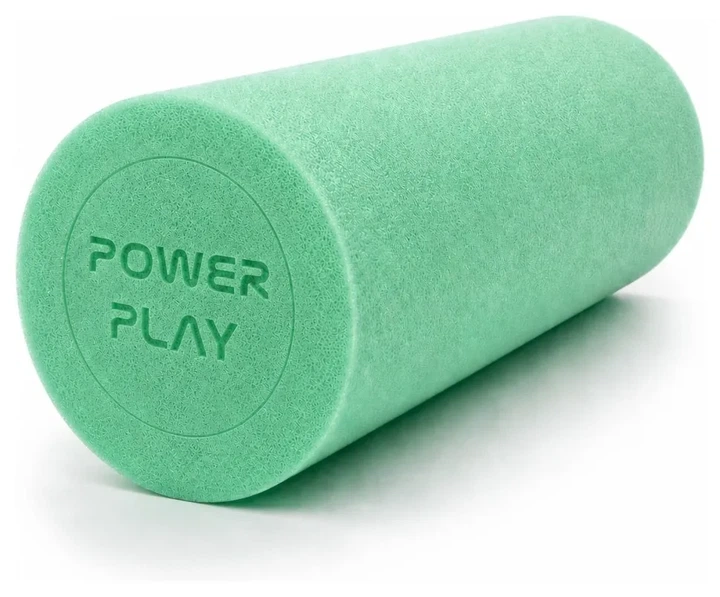Массажний ролик (ролер) гладкий PowerPlay 4021 Fitness Roller Зелений (30x15см.) (PP_PP_4021_Green_(30*15)) - зображення 2
