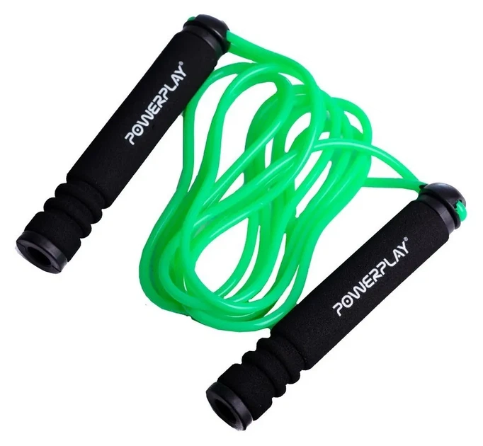 Скакалка PowerPlay 4205 Classic Plus Jump Rope Зелена (2,7m.) (PP_PP_4205_Green) - изображение 4