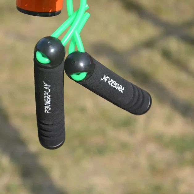 Скакалка PowerPlay 4205 Classic Plus Jump Rope Зелена (2,7m.) (PP_PP_4205_Green) - изображение 6