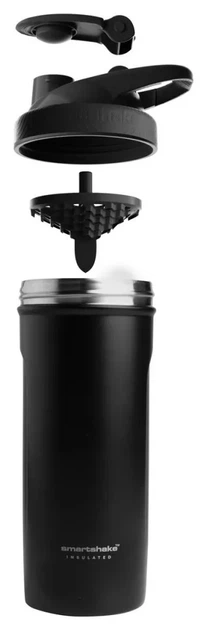 Шейкер спортивний SmartShake металевий Insulated Steel 750ml Black (PP_11152001) - изображение 4
