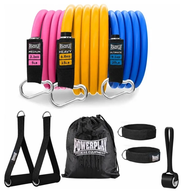 Набір трубчастих еспандерів PowerPlay PP-4101 Expander Tube Set 3шт. (До 18,2 кг.) (PP_PP-4101_3set) - Фото 1 Набір трубчастих еспандерів PowerPlay PP-4101 Expander Tube Set 3шт. (До 18,2 кг.) (PP_PP-4101_3set) - зображення 1