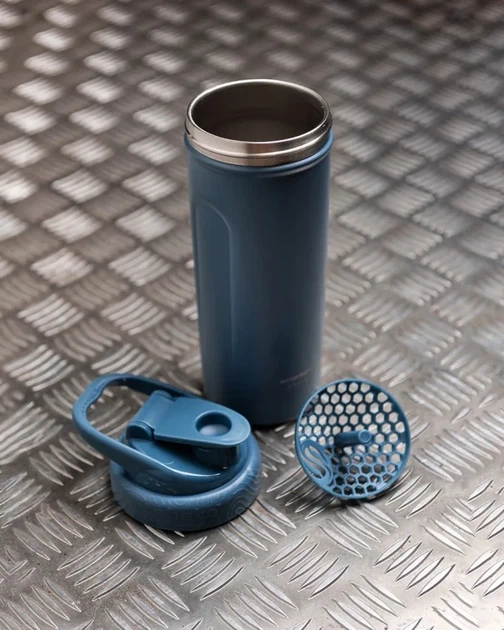 Шейкер спортивний SmartShake металевий Insulated Steel 750ml Blue (PP_11156001) - Фото 3 Шейкер спортивний SmartShake металевий Insulated Steel 750ml Blue (PP_11156001) - изображение 3