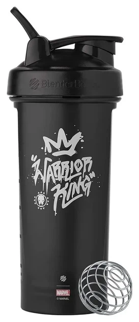 Шейкер спортивний BlenderBottle Classic Loop PRO 28oz/820ml Marvel Black Panther (600560) (PP_Loop_PRO_28oz_Panther) - Фото 1 Шейкер спортивний BlenderBottle Classic Loop PRO 28oz/820ml Marvel Black Panther (600560) (PP_Loop_PRO_28oz_Panther) - изображение 1